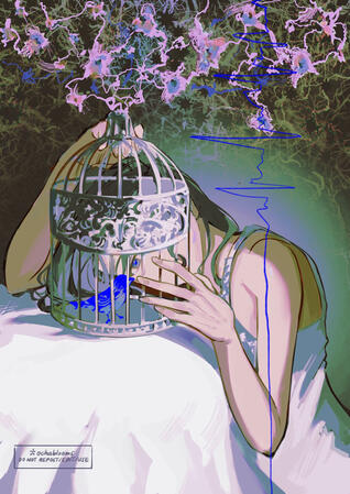 caged